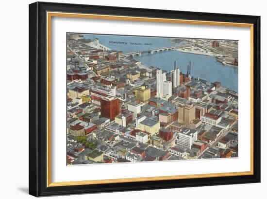 View over Toledo, Ohio-null-Framed Art Print