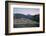 View over town of El Chalten and Rio de las Vueltas and Rio Fitz Roy, El Chalten, Patagonia, Argent-Stuart Black-Framed Photographic Print