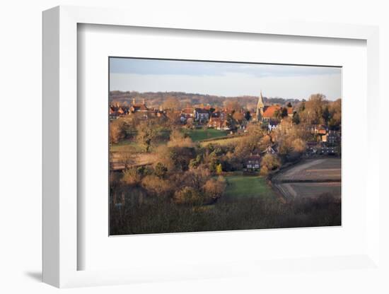 View over Village, Burwash, East Sussex, England, United Kingdom, Europe-Stuart Black-Framed Photographic Print