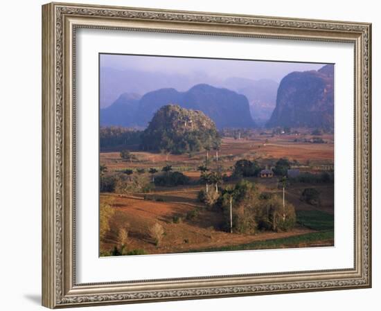 View Over Vinales Valley from Hotel Los Jasmines, Cuba, West Indies-Lee Frost-Framed Photographic Print