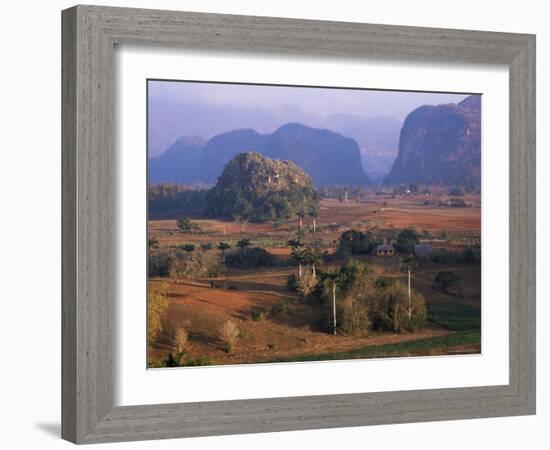 View Over Vinales Valley from Hotel Los Jasmines, Cuba, West Indies-Lee Frost-Framed Photographic Print