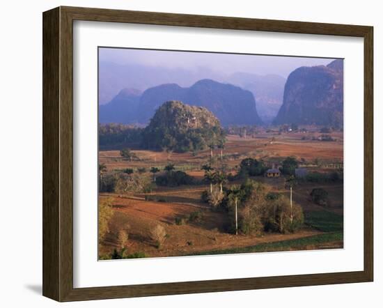 View Over Vinales Valley from Hotel Los Jasmines, Cuba, West Indies-Lee Frost-Framed Photographic Print