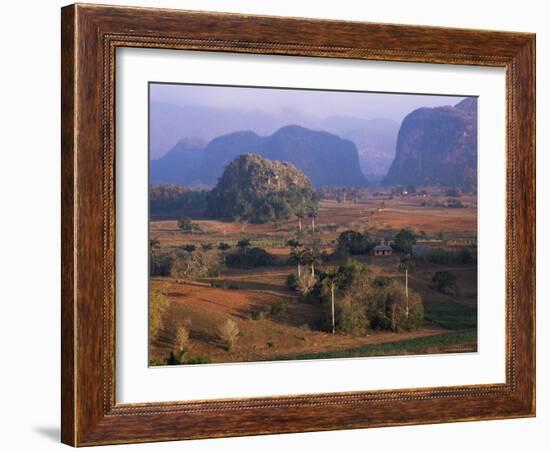 View Over Vinales Valley from Hotel Los Jasmines, Cuba, West Indies-Lee Frost-Framed Photographic Print
