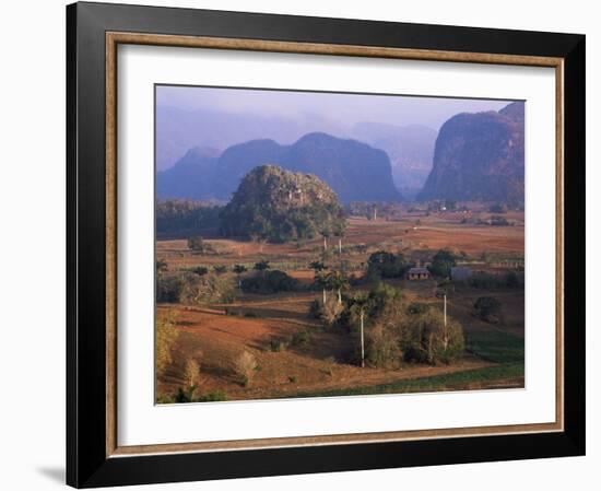 View Over Vinales Valley from Hotel Los Jasmines, Cuba, West Indies-Lee Frost-Framed Photographic Print