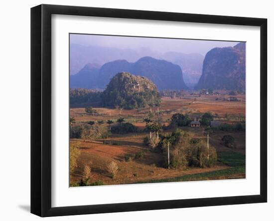 View Over Vinales Valley from Hotel Los Jasmines, Cuba, West Indies-Lee Frost-Framed Photographic Print