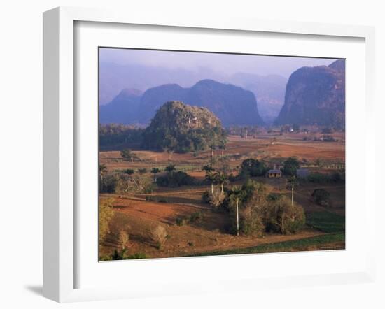 View Over Vinales Valley from Hotel Los Jasmines, Cuba, West Indies-Lee Frost-Framed Photographic Print