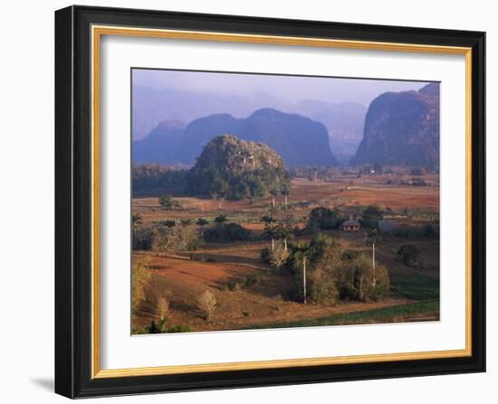 View Over Vinales Valley from Hotel Los Jasmines, Cuba, West Indies-Lee Frost-Framed Photographic Print