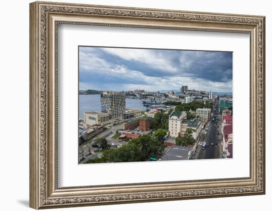 View over Vladivostok, Russia, Eurasia-Michael-Framed Photographic Print