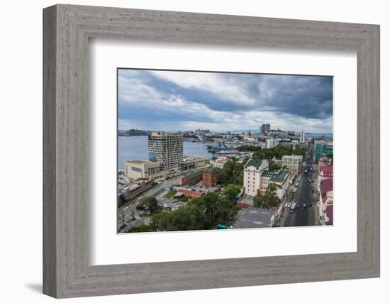 View over Vladivostok, Russia, Eurasia-Michael-Framed Photographic Print