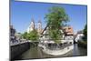 View over Wehrneckarkanal Chanel to St. Dionysius Church (Stadtkirche St. Dionys)-Markus Lange-Mounted Photographic Print