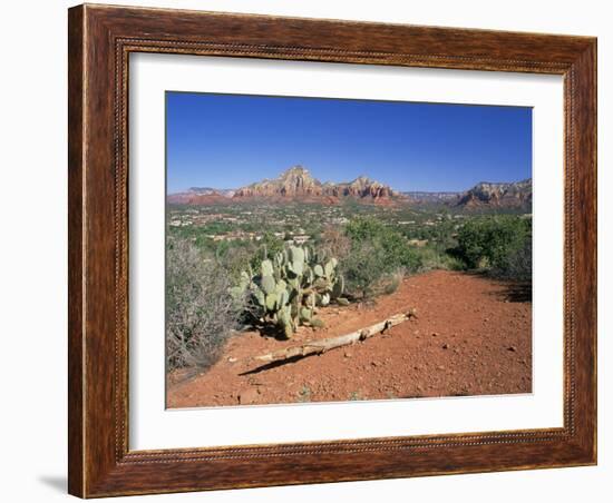 View Over West Sedona from the Slopes of Table Top Mountain, Arizona, USA-Ruth Tomlinson-Framed Photographic Print