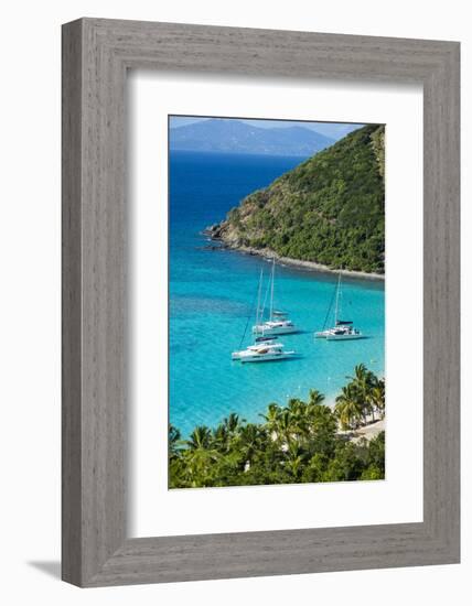 View over White Bay, Jost Van Dyke, British Virgin Islands, West Indies, Caribbean, Central America-Michael Runkel-Framed Photographic Print