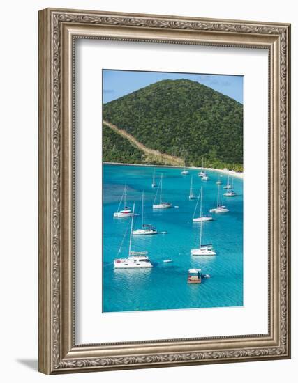 View over White Bay, Jost Van Dyke, British Virgin Islands, West Indies, Caribbean, Central America-Michael Runkel-Framed Photographic Print