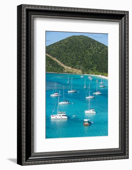 View over White Bay, Jost Van Dyke, British Virgin Islands, West Indies, Caribbean, Central America-Michael Runkel-Framed Photographic Print