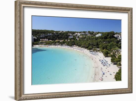 View over White Sand Beach, Cala Galdana, Menorca, Balearic Islands, Spain, Mediterranean-Stuart Black-Framed Photographic Print