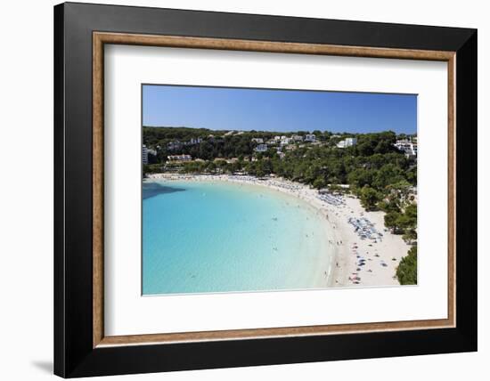 View over White Sand Beach, Cala Galdana, Menorca, Balearic Islands, Spain, Mediterranean-Stuart Black-Framed Photographic Print