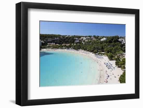 View over White Sand Beach, Cala Galdana, Menorca, Balearic Islands, Spain, Mediterranean-Stuart Black-Framed Photographic Print