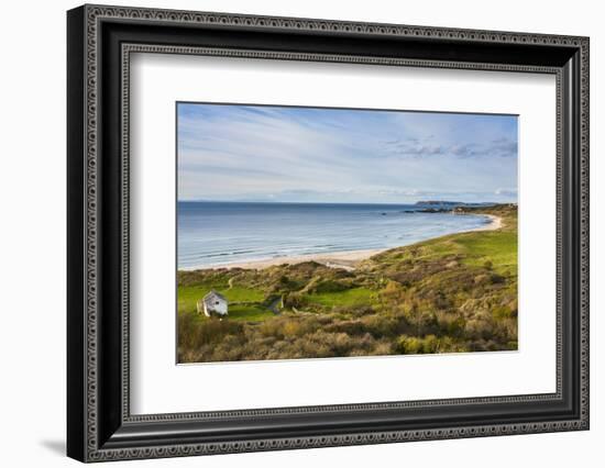 View over Whitepark Bay (White Park Bay), County Antrim, Ulster, Northern Ireland, United Kingdom-Michael Runkel-Framed Photographic Print