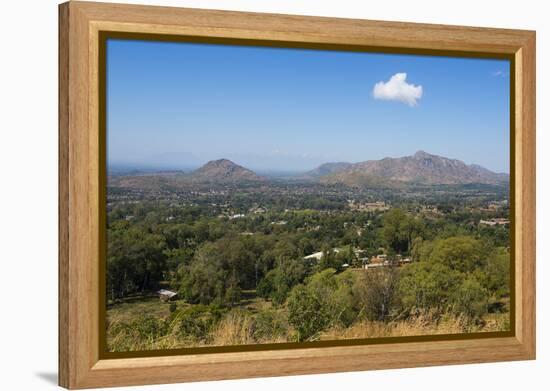 View over Zomba from the Zomba Plateau, Malawi, Africa-Michael Runkel-Framed Premier Image Canvas