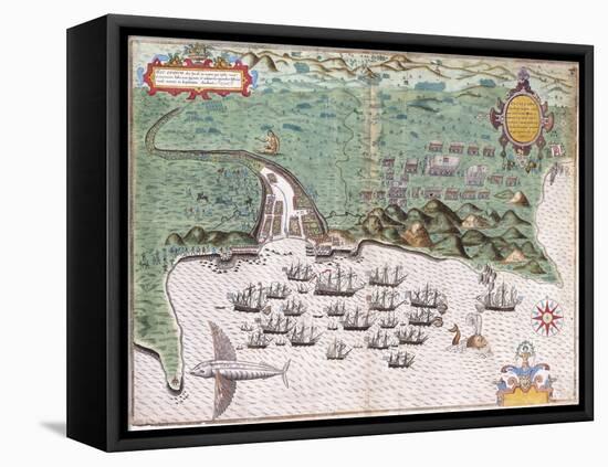 View-Plan of Santiago-Baptista Boazio-Framed Premier Image Canvas