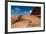 View point sign, Ad Deir Monastery, Ancient Nabatean City of Petra, Wadi Musa, Ma'an Governorate...-null-Framed Photographic Print