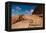 View point sign, Ad Deir Monastery, Ancient Nabatean City of Petra, Wadi Musa, Ma'an Governorate...-null-Framed Premier Image Canvas