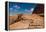 View point sign, Ad Deir Monastery, Ancient Nabatean City of Petra, Wadi Musa, Ma'an Governorate...-null-Framed Premier Image Canvas
