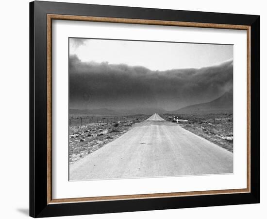 View Showing a Dust Storm in West Texas-Carl Mydans-Framed Photographic Print