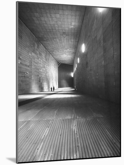 View Showing a Large Empty Room in the Warehouse on Langley Air Base Field-Carl Mydans-Mounted Photographic Print