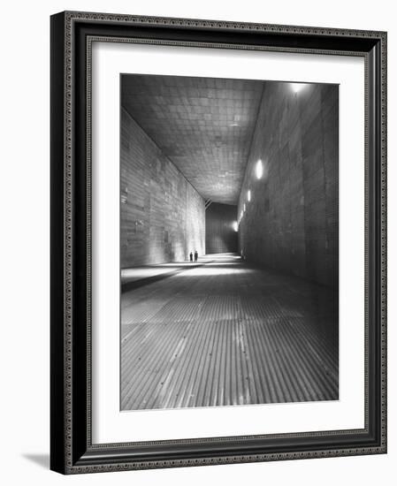 View Showing a Large Empty Room in the Warehouse on Langley Air Base Field-Carl Mydans-Framed Photographic Print