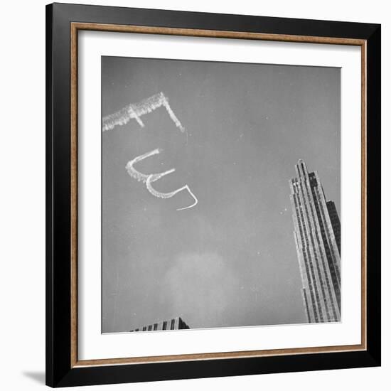 View Showing an Air Advertisement-Bernard Hoffman-Framed Photographic Print