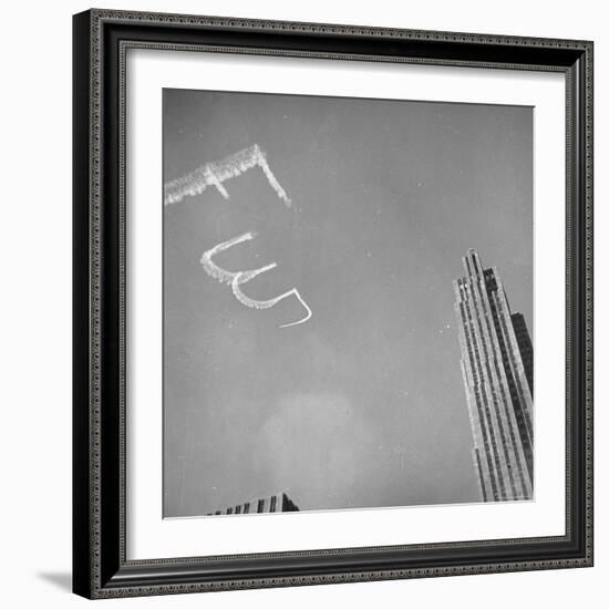 View Showing an Air Advertisement-Bernard Hoffman-Framed Photographic Print