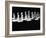 View Showing Chess Pieces with Faces Carved Into Them-David Scherman-Framed Photographic Print