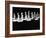 View Showing Chess Pieces with Faces Carved Into Them-David Scherman-Framed Photographic Print