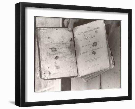 View Showing "Judge" Roy Bean's Law Books-Carl Mydans-Framed Photographic Print