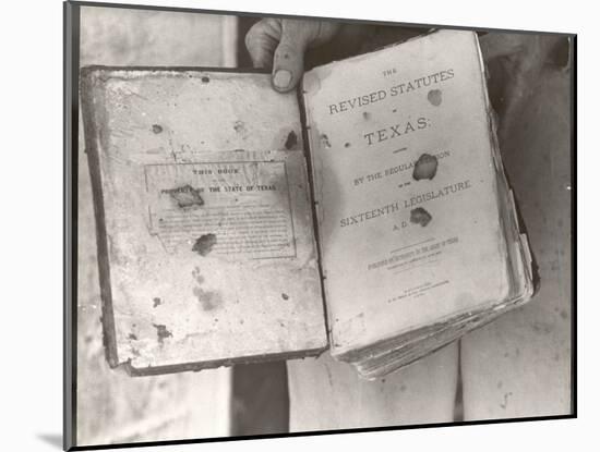 View Showing "Judge" Roy Bean's Law Books-Carl Mydans-Mounted Photographic Print