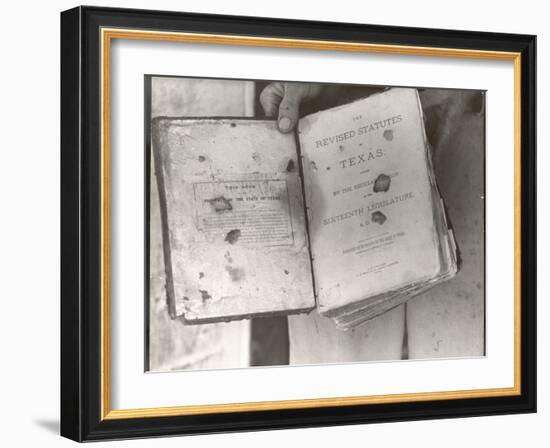 View Showing "Judge" Roy Bean's Law Books-Carl Mydans-Framed Photographic Print