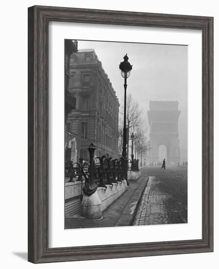 View Showing the Arc de Triomphe and the Subway Station-Ed Clark-Framed Photographic Print