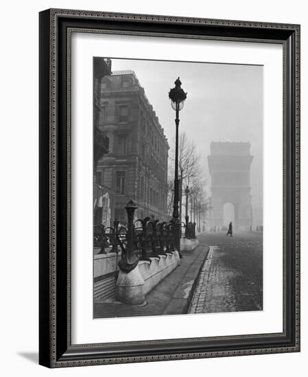 View Showing the Arc de Triomphe and the Subway Station-Ed Clark-Framed Photographic Print