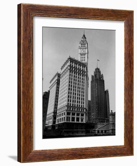 View Showing the Chicago Tribune Building-Carl Mydans-Framed Photographic Print