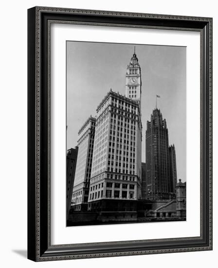 View Showing the Chicago Tribune Building-Carl Mydans-Framed Photographic Print