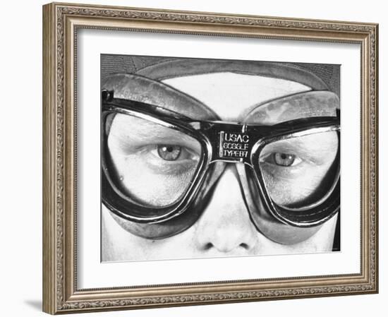 View Showing the Eyes of an Army Pilot-Dmitri Kessel-Framed Photographic Print