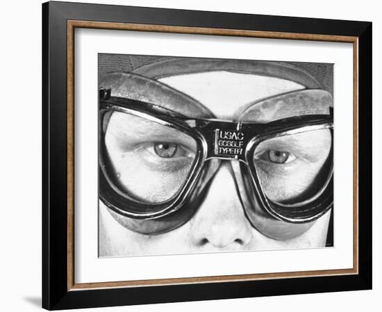 View Showing the Eyes of an Army Pilot-Dmitri Kessel-Framed Photographic Print