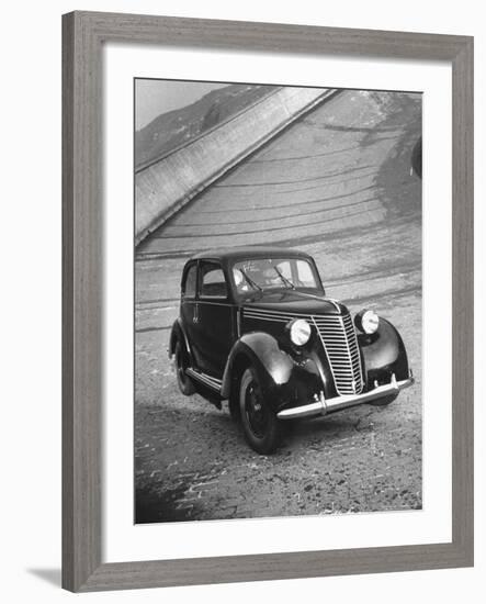 View Showing the New Fiat Car-Carl Mydans-Framed Photographic Print