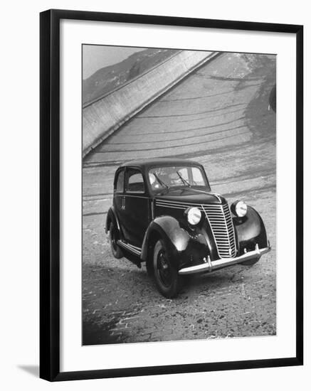 View Showing the New Fiat Car-Carl Mydans-Framed Photographic Print