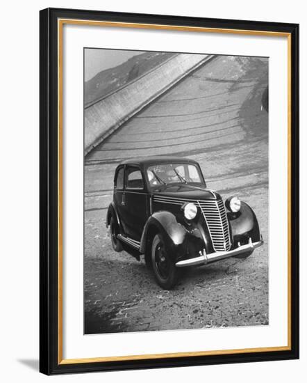 View Showing the New Fiat Car-Carl Mydans-Framed Photographic Print