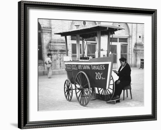 View Showing the Tamale Industry in Brownsville Market Plaza-Carl Mydans-Framed Photographic Print