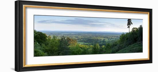 View South from Holmbury Hill Towards the South Downs, Surrey Hills, Surrey, England, United Kingdo-John Miller-Framed Photographic Print