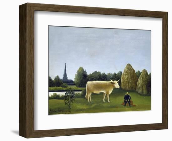 View Surrounding Paris-Henri Rousseau-Framed Giclee Print