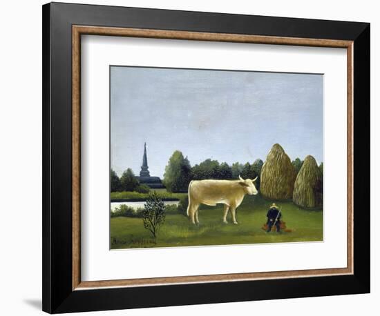 View Surrounding Paris-Henri Rousseau-Framed Giclee Print